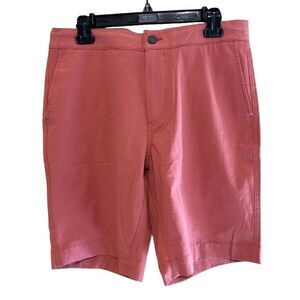 Faherty All Day Shorts Mens Size 32 Red Performance Drawstring Chino 9" Inseam